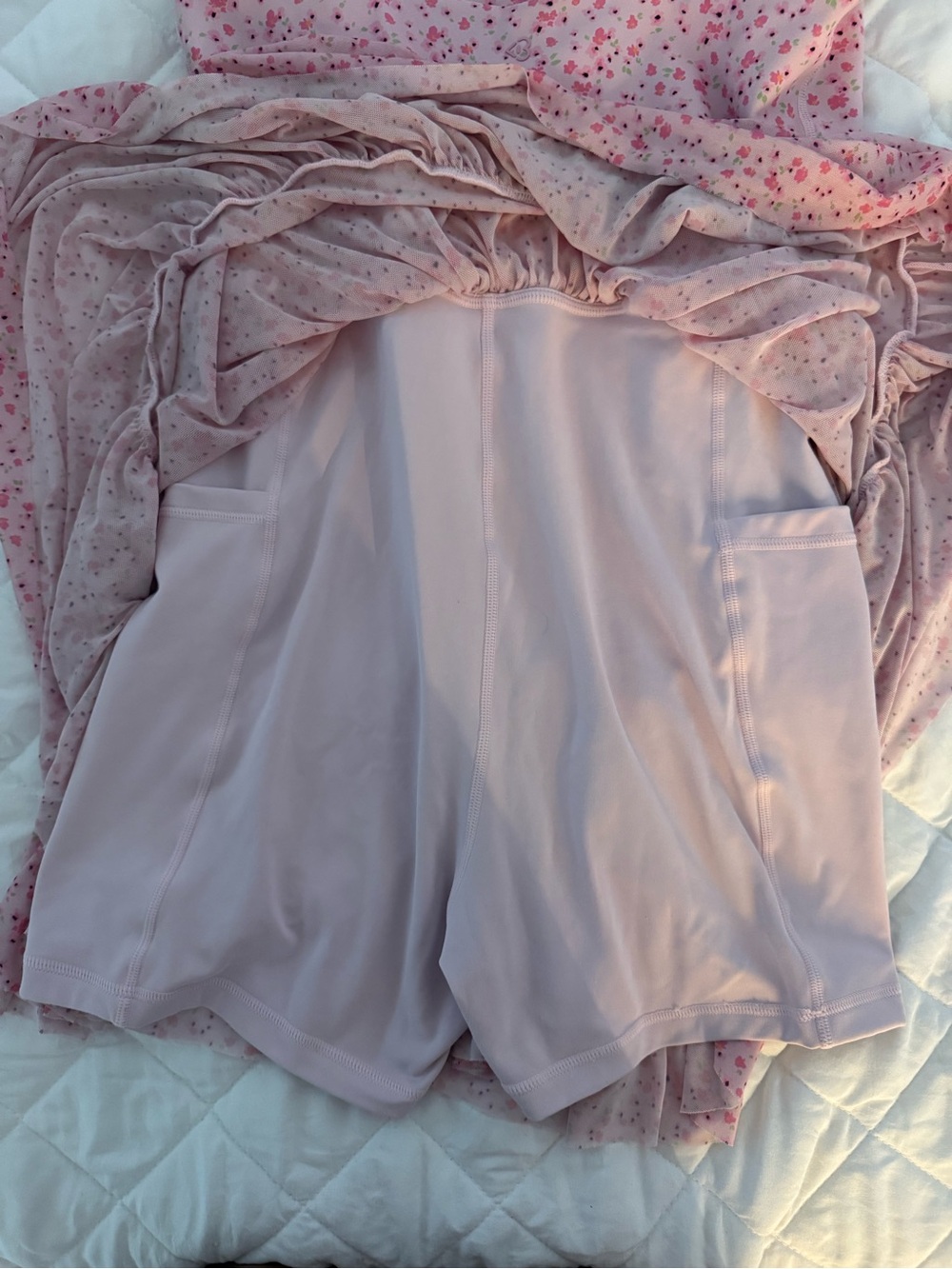 Pink Floral Ruffle Strap Dress - Picture 4 of 4